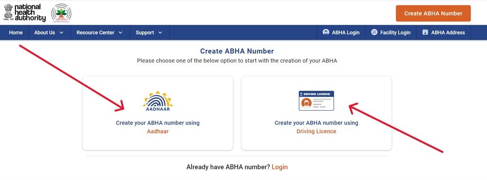 ABHA Health Card Registration